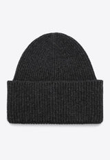 Destin Wool-Blend Ribbed Beanie Gray SPENNYBEWS/P_DESSR-AN