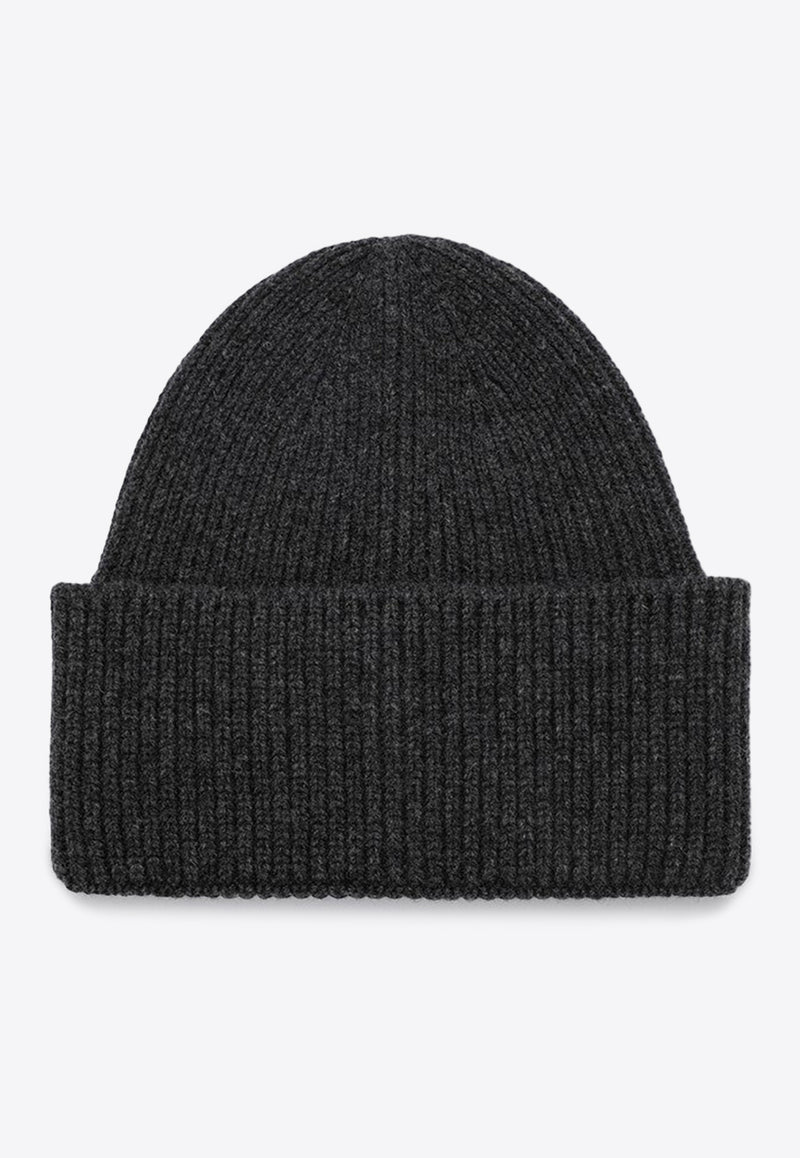 Destin Wool-Blend Ribbed Beanie Gray SPENNYBEWS/P_DESSR-AN