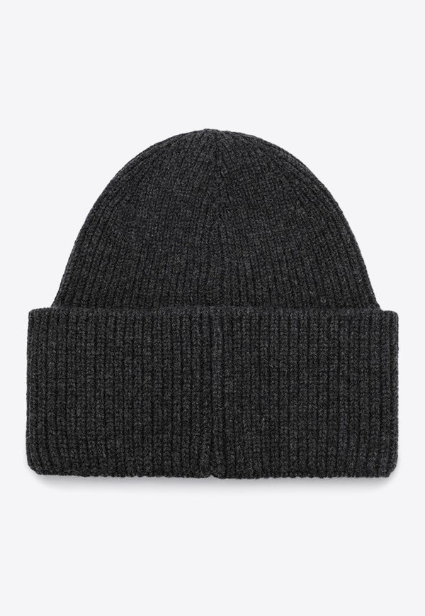 Destin Wool-Blend Ribbed Beanie Gray SPENNYBEWS/P_DESSR-AN