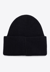 Destin Wool-Blend Ribbed Beanie Blue SPENNYBEWS/P_DESSR-NA