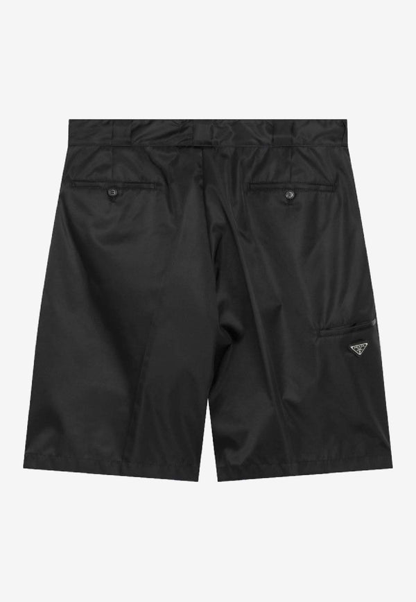 Prada Re-Nylon Bermuda Shorts  Black SPG32WMO1WQ8/S_PRADA-F0002