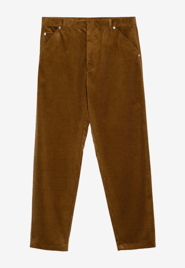 Prada Straight-Leg Corduroy Pants Brown SPH31313YO/P_PRADA-F0346