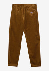 Prada Straight-Leg Corduroy Pants Brown SPH31313YO/P_PRADA-F0346