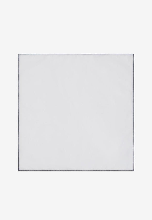 Tom Ford Cotton Pocket Square SPR003-CGS17 AW002 White