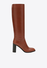 SARTORE Cavaillon 80 Leather Knee-High Boots Brown SR3047LE/R_SARTO-BR