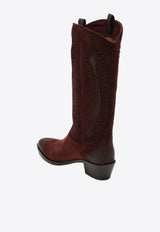 SARTORE Frida Western Suede Boots Brown SR4609LE/R_SARTO-WO