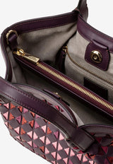 Serapian Mini Secret Mosaico Leather Shoulder Bag Purple SRMDAWLL684519A332_PLUM