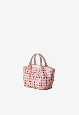 Serapian Mini Secret Mosaico Leather Shoulder Bag Pink SRMDAWLL684519ABU5_PINK