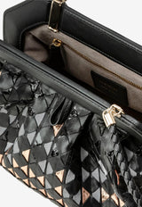Serapian Secret Mosaico Leather Clutch Black SRMDAWLL715627B330_BLACK