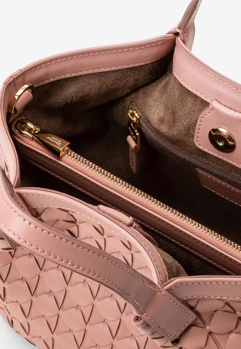 Serapian Mini Secret Mosaico Leather Shoulder Bag Blush SRMOSWLL684519A279_BLUSH