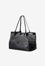 Serapian Small Secret Mosaico Leather Tote Bag Black SRMOSWLL684532A007_BLACK MULTI