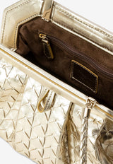 Serapian Secret Mosaico Metallic Leather Clutch Gold SRMOSWLL715627B089_GOLD