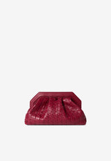 Serapian Secret Mosaico Leather Clutch Bag Red SRMOSWLL715627B340_RED
