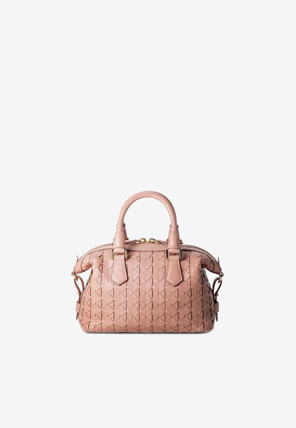 Serapian Mini Ani Mosaico Leather Top Handle Bag Blush SRMOSWLL731520A279_BLUSH