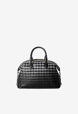 Serapian Anì Mosaico Leather Top Handle Bag Black SRMOSWLL731530G007_BLACK MULT
