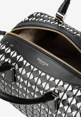 Serapian Anì Mosaico Leather Top Handle Bag Black SRMOSWLL731530G007_BLACK MULT