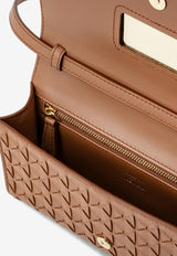 Serapian Mosaico Leather Clutch Tan SRMOSWML725221A119_TAN