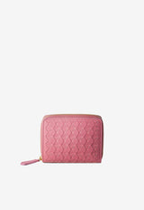 Serapian Mini Mosaico Leather Zip-Around Wallet Pink SRMOSWSL712411K068_PINK