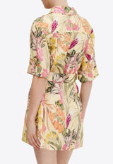 Significant Other Lark Floral-Print Mini Dress SS231016D-PRT-HONEYBOTANICALMULTICOLOUR