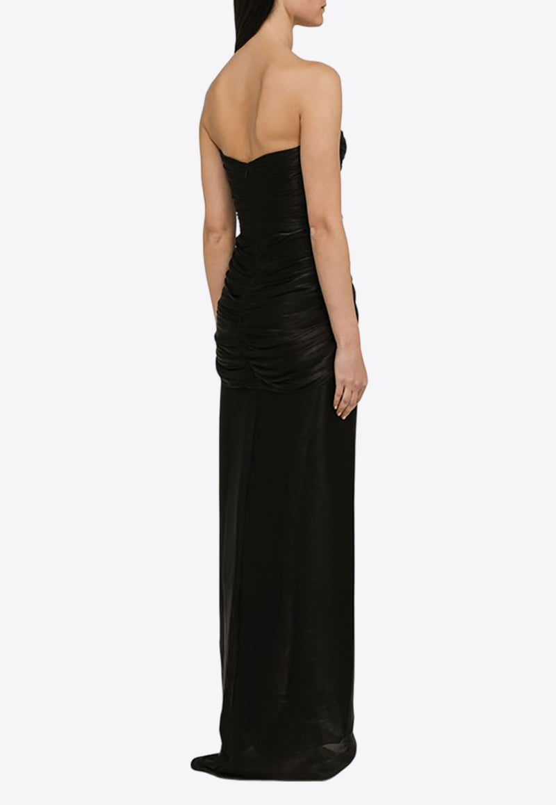 Costarellos Brigitta Strapless Cut-Out Gown SS2356PL/M_COSTA-BLK Black