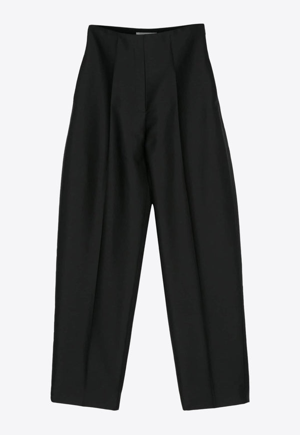 Gia Studios High-Waist Tailored Pants SS24-TR004-FP0121BLACK