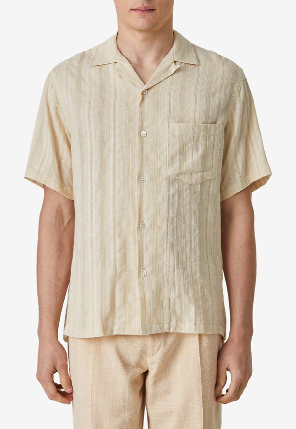 Portuguese Flannel Almada Short-Sleeved Shirt SS24002BEIGE