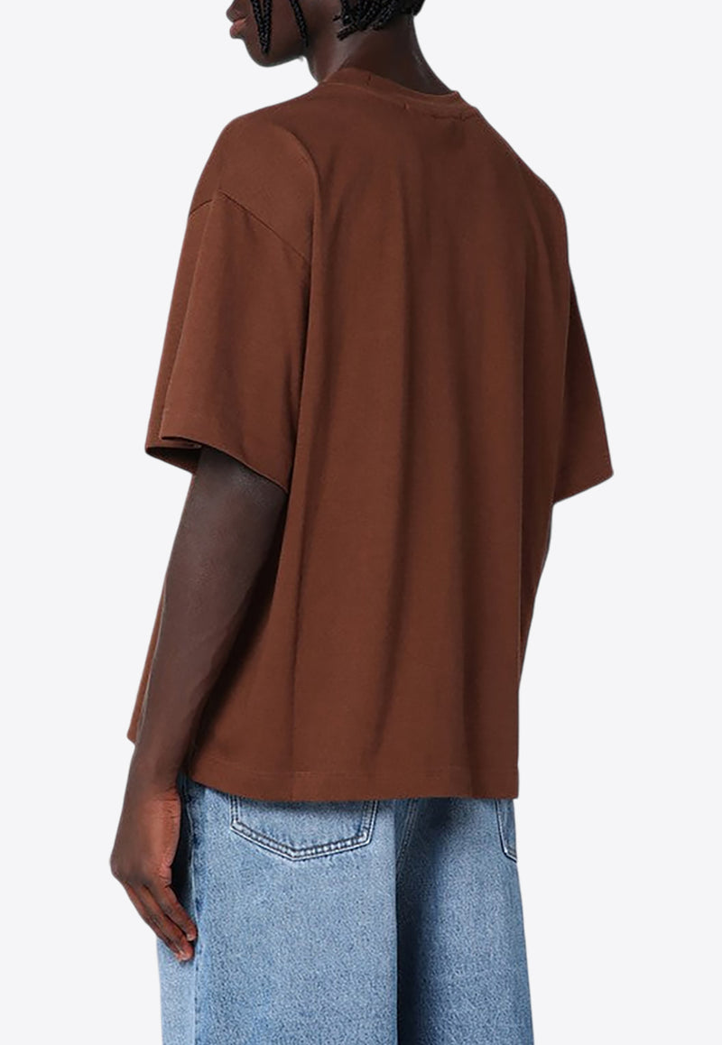 Séfr Solid Crewneck T-shirt Brown SS24ATELIERCO/P_SEFR-HB