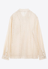 Séfr Jagou Lace-Embroidered Shirt Ivory SS24JAGOUCO/O_SEFR-HA