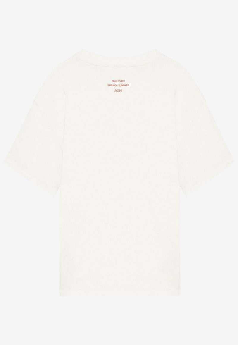 1989 Studio Nobody Cares Print T-shirt SS24.07CO/O_1989-VW White