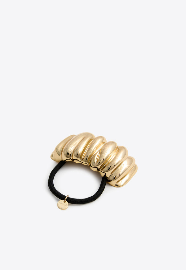 Self-Portrait Mottled Hair Cuff SS25-609H-GD_GOLD