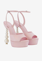 Sophia Webster Perla 125 Leather Platform Sandals Pink SSS26041_PINK
