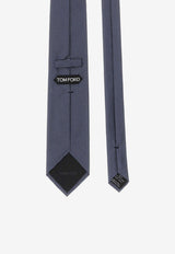 Tom Ford Jacquard Silk Tie with Logo-Label STE001-S0221 UBO