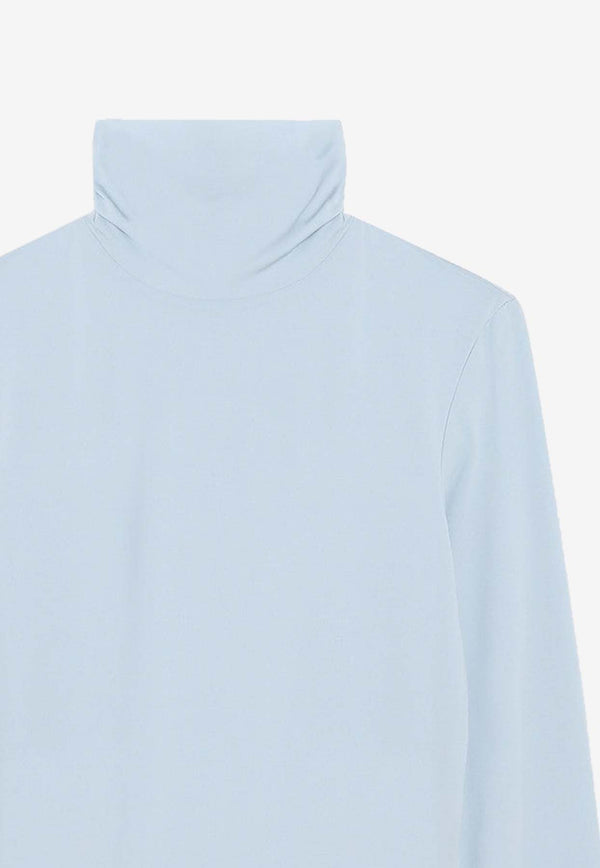 Sportmax Stone High-Neck Jersey Top Light Blue STONENY/R_SPORM-002