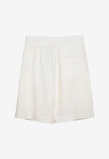 Margaux Lonnberg Stuart Wool-Blend Bermuda Shorts White STUARTWO/O_LON-WHT