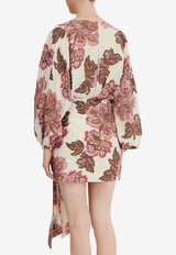 Significant Other  Maizie Mini Floral Dress SU2310117D-PRT-LEMONWALLPAPERPINK MULTI