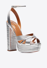 Aquazzura Sundance 140 Crystal-Embellished Platform Sandals SUDHIGS0-LAM-CCC