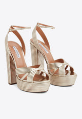 Sundance 140 Crystal-Embellished Platform Sandals
