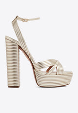 Sundance 140 Crystal-Embellished Platform Sandals