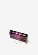 Jimmy Choo Sweetie Degrade Glittered Clutch Purple SWEETIE DGA WINTER BLOOM/VIOLET ORCHID