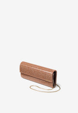 Jimmy Choo Fine Glittered Acrylic Clutch Pink SWEETIE FGY ROSE