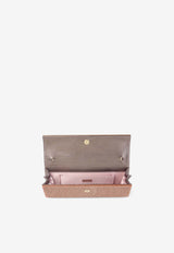 Jimmy Choo Fine Glittered Acrylic Clutch Pink SWEETIE FGY ROSE