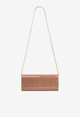 Jimmy Choo Fine Glittered Acrylic Clutch Pink SWEETIE FGY ROSE