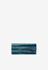 Jimmy Choo Sweetie Marble-Effect Acrylic Clutch Emerald SWEETIE TIE EMERALD