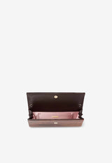 Jimmy Choo Sweetie Marble-Effect Acrylic Clutch Brown SWEETIE TIE TOFFEE