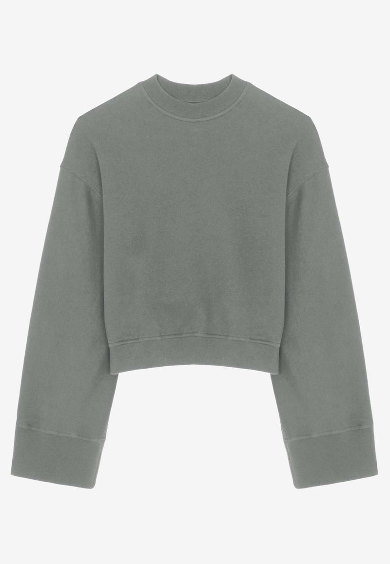 The Frankie Shop Talia Oversized Sweatshirt Khaki SWETALIAS04470KHAKI