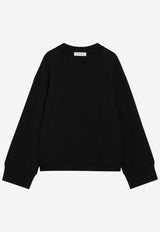 The Frankie Shop Talia Crewneck Sweatshirt  Black SWFS04462CO/R_THE-100