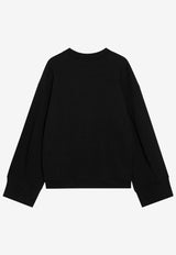 The Frankie Shop Talia Crewneck Sweatshirt  Black SWFS04462CO/R_THE-100