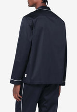 Tekla Logo Pajama Shirt Blue SWT-NAVCO/R_TEKLA-CH