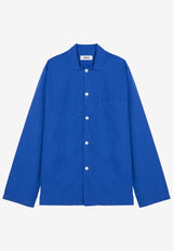 Tekla Buttoned Pajama Shirt Blue SWT-RBCO/P_TEKLA-RB