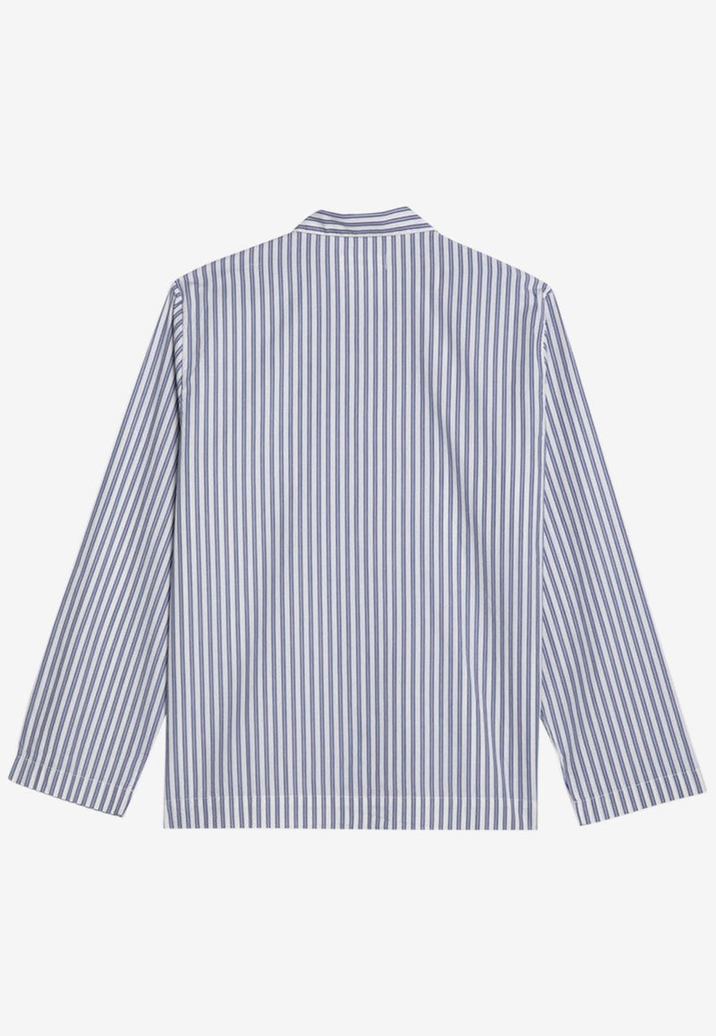 Tekla Striped Pajama Shirt Blue SWT-SKSCO/P_TEKLA-SK